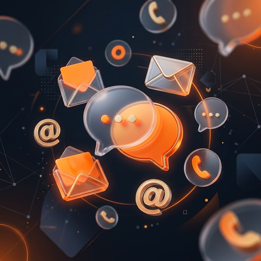 3D Communication Illustration